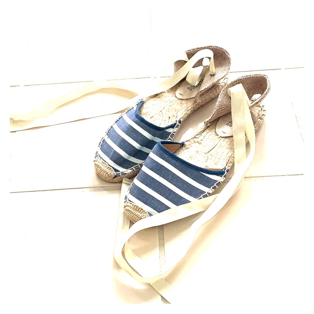 Brand new soludo classic sandal flats, never worn